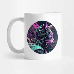 Cat Cyberpunk Futuristic Mug